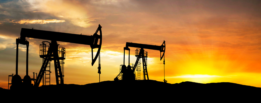 three images the first of petroleum facility, the second of auto body painting, and the third of plastic water bottles manufacturing.